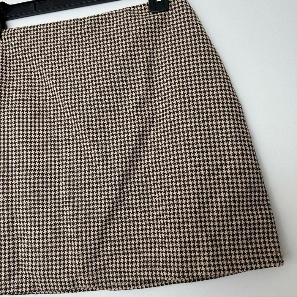 Shein Houndstooth Mini Skirt
